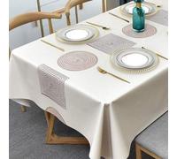 Nappe en PVC imperméable et amovible, 137 x 215 cm, motif géométrique