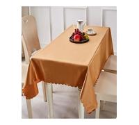 Nappe en satin personnalisée for banquets et repas formels | Finition sur mesure for les réceptions d'hôtel, les salles de réunion et les occasions spéciales(Yellow,140x140cm)