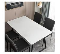 Nappe en similicuir robuste et facile à nettoyer, rectangulaire, en vinyle, imperméable, résistante à la chaleur, pour une utilisation en intérieur et en extérieur (taille : 60 x 120 cm, couleur