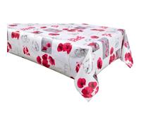Nappe en toile cirée rectangulaire Stowe - 140 x 250 cm - Rouge