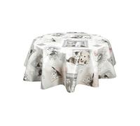 - Nappe en toile cirée ronde motifs chatons MIMI - Diam. 150 cm - Mimi