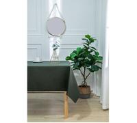 Nappe enduite avec traitement antitache Kaki rectangulaire 145 x 240 cm