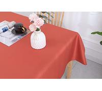 Nappe enduite avec traitement antitache (Terracotta, Carrée 180 x 180 cm)