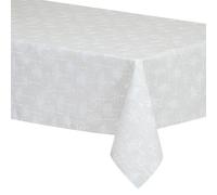 Nappe Enduite Imprimée Lila 150x250cm Lin & Blanc