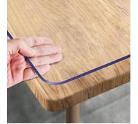 Nappe épaisse transparente 40 x 120 cm, protège-table transparent imperméable et lavable, nappe de protection transparente en PVC
