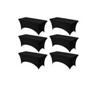 Nappe Extensible Rectangulaire en Polyester 183x76x76cm Offre Une Elasticité 6PCs