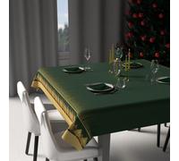 Nappe Festive Imprimée Anti-Tâches Carrée 180x180 Cm Foret, Par Soleil D'ocre
