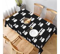 Nappe Hippopotame Portant des Lunettes De Soleil Nappe De Table Facile d'entretien Couverture De Table Anti Tache Nappes pour Salle À Manger Jardin Pique-Niques 137X183Cm
