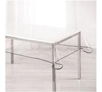 DOUCEUR D'INTERIEUR Nappe Décor line cristal Garden 140x240 cm anthracite