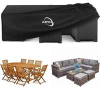 Nappe imperméable - Tissu Oxford 420D - Anti-UV - Coupe-vent - Noir - 280x213x71 cm