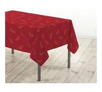 Nappe Imprimé Métallisé Adora 140x240cm Rouge & Or