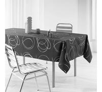 Nappe Imprimé Métallisé Bully 150x300cm Gris