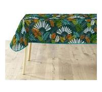 Douceur d'Intérieur, Nappe Rectangle (140 x 240 cm) Panazio Bleu, PVC Textilia