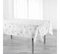 Nappe Imprimée Bloomy 150x240cm Blanc