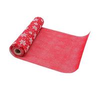 Nappe Imprimée de Noël en Tissu, Décor de Table pour Buffet | Motif Xmas Imprimé, Nettoyage Facile, pour Tables à Manger, Pique-niques et Réception Festive
