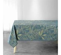 Nappe Imprimée Déco "Belflor" 150x240cm Émeraude Bleu G