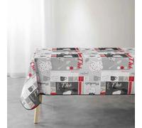 Nappe Imprimée Déjeuner 150x240cm Gris