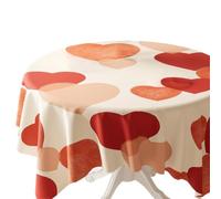 Nappe imprimée en PVC motif cœur pour la Saint-Valentin, fête de mariage, cuisine et décoration d'événement (60 x 120 cm)
