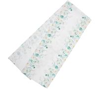 Nappe Imprimée Fleurie Décorative pour Table Basse, Élégante | Polyester Enduit, Motif Floral, Vert Clair, pour Table D'appoint, Occasions Spéciales et Fêtes