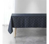 Nappe Imprimée Jacquard Étoiles 140x300cm Bleu