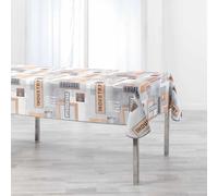 Nappe Imprimée Loft Urbain 150x240cm Gris