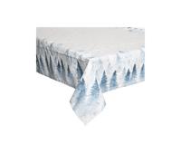 Nappe Imprimée Sapin Hors Piste 140x240cm Blanc