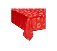 Nappe Imprimée Soir de Noël 140x360cm Rouge