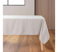 Nappe Jacquard Imprimé "Artea" 140x240cm Taupe