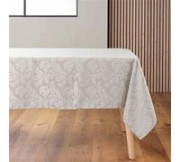 Nappe Jacquard Imprimé Doriane 140x240cm Taupe