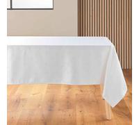Nappe Jacquard Imprimé "Les Rennes" 140x250cm Blanc & Argent