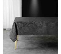 Nappe Jacquard "Plumette" 140x240cm Anthracite