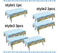 Nappe jetable en plastique PVC Bluey pour anniversaires, vaisselle jetable, décoration de table intérieure, nécessités de pique-nique extérieur, décoration de festival et de célébration. Nappes pour a