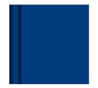 Nappe jetable en rouleau - DART - Papier damassé marine - Bleu marine - Motif quadrillage - Recyclable