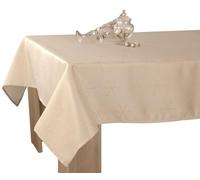 Nappe Lurex Entretien Facile - Crème et Doré - Rectangle 150 x 350 cm