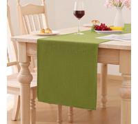 Nappe moderne à effet lotus, hydrofuge, 40 x 100 cm, verte, lavable