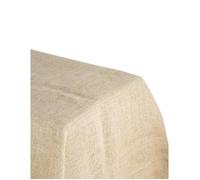 Generique Nappe rectangulaire 240 x 120 cm – Jute naturelle blanche, motif uni