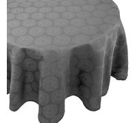 Nappe ovale 180x300 cm HÉLIOS Anthracite 100% coton + enduction acrylique