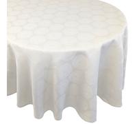 Nappe ovale 180x300 cm HÉLIOS Ecru 100% coton + enduction acrylique
