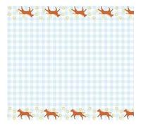 nappe papier à carreaux cheval 180x120cm bleu - générique obp3 Bleu G
