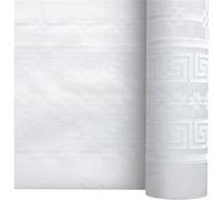 nappe papier damassé 25x1.18m blanc - dart 147101 Blanc G