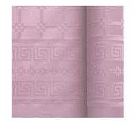 NAPPE PAPIER DAMASSÉ 6X1.18M VIEUX ROSE