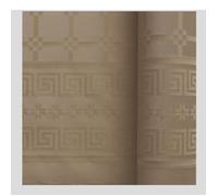 NAPPE PAPIER GAUFRÉ 20X1.18M TAUPE Beige Ivoire Crème Écru Naturel Taupe