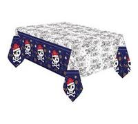 nappe papier pirates chasse aux trésors 120x180cm - amscan 9909914 Bleu G