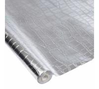 Nappe Plastique Effet Peau de Crocodile 1,20x5m Argent