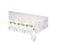 Nappe plastique Happy Birthday 120 x 180 cm - Multicolore
