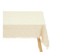 Nappe Plissée Ysel 150x250cm Blanc Chaud