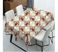 Nappe PVC - AMPHORA - Rectangulaire 140x240cm - Imprimée Floral - Lavable - 100% PVC