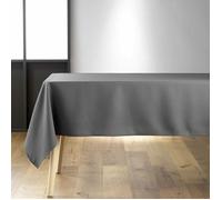Douceur d'Intérieur Nappe Essentiel Antitache Rectangulaire 140 x 200 cm Polyester Uni Béton