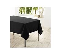 Nappe rectangle 140 x 250 cm polyester uni essentiel Noir