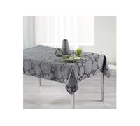 Nappe rectangle 140 x 300 cm jacquard rose des vents Anthracite